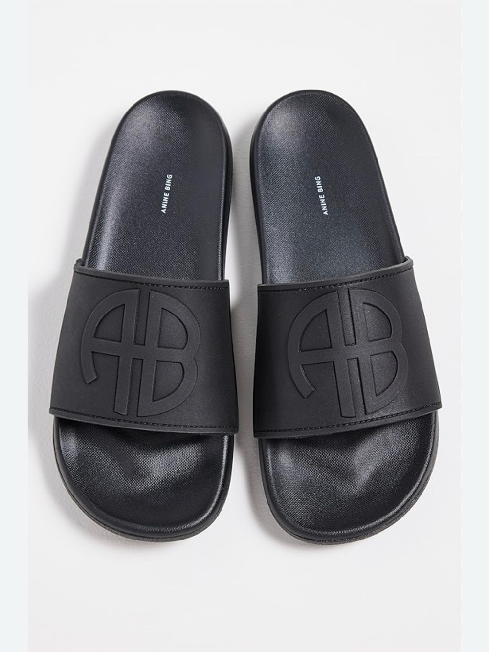 Anine Bing Black Isla Sandals